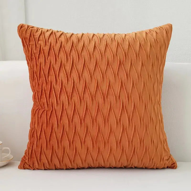 Soft Velvet Square Throw Pillow Case for Living Room