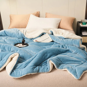Double-Layer Lamb Fleece Blanket