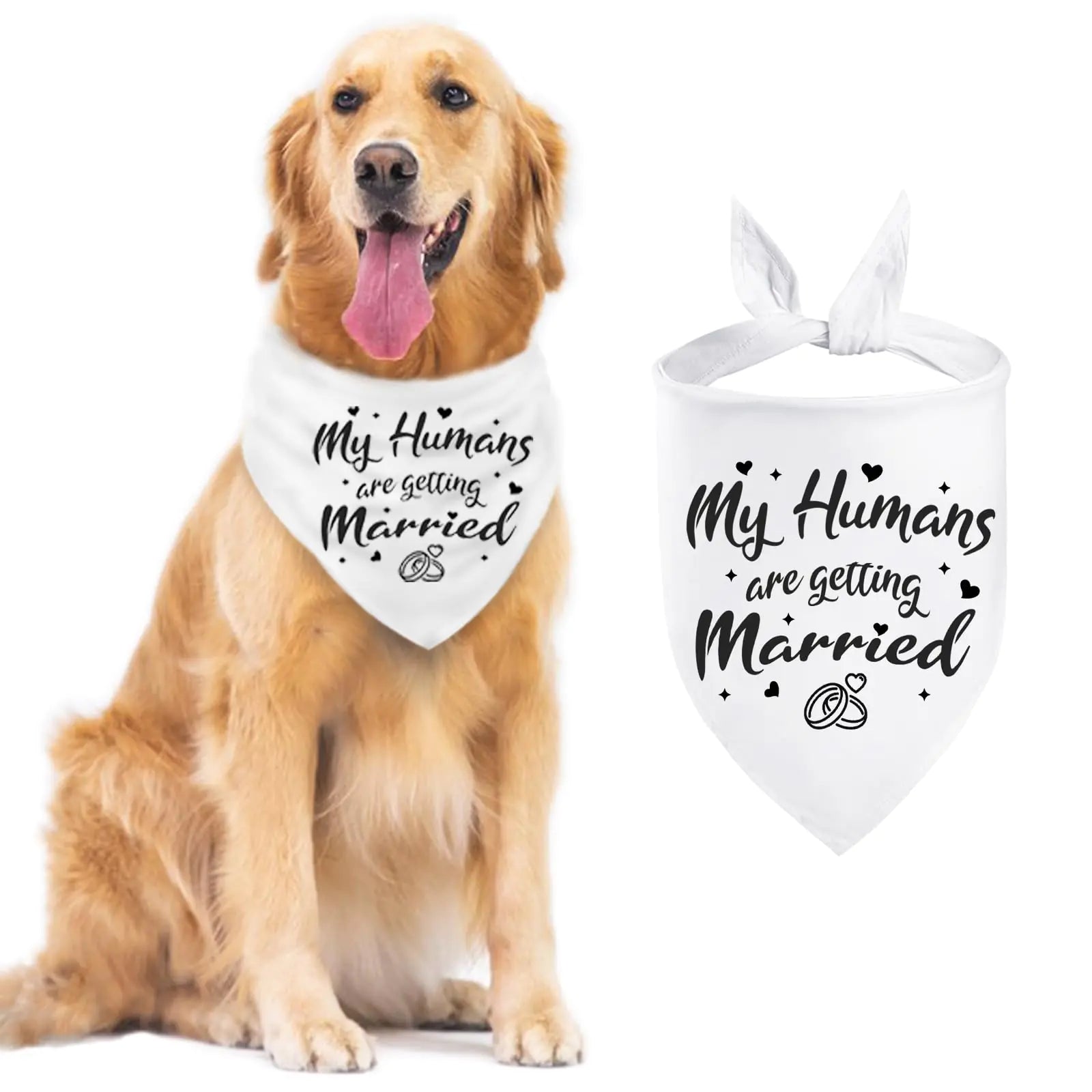 My Humans are Getting Married Dog Bandana