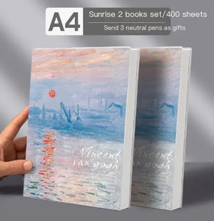 A4 Extra Thick Vintage Notebook with PU Cover (416 Pages)