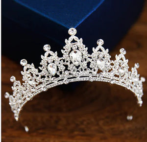White Crystal Bridal Crown