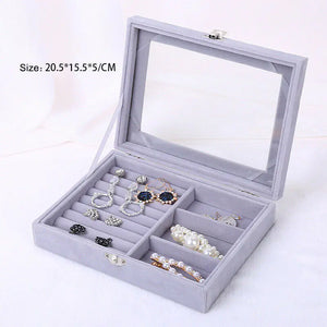 Portable Jewelry Organizer Box for Bracelets and Earrings