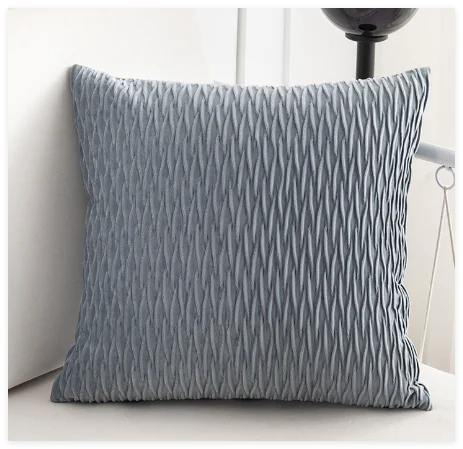 Soft Velvet Square Throw Pillow Case for Living Room