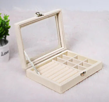 Portable Jewelry Organizer Box for Bracelets and Earrings