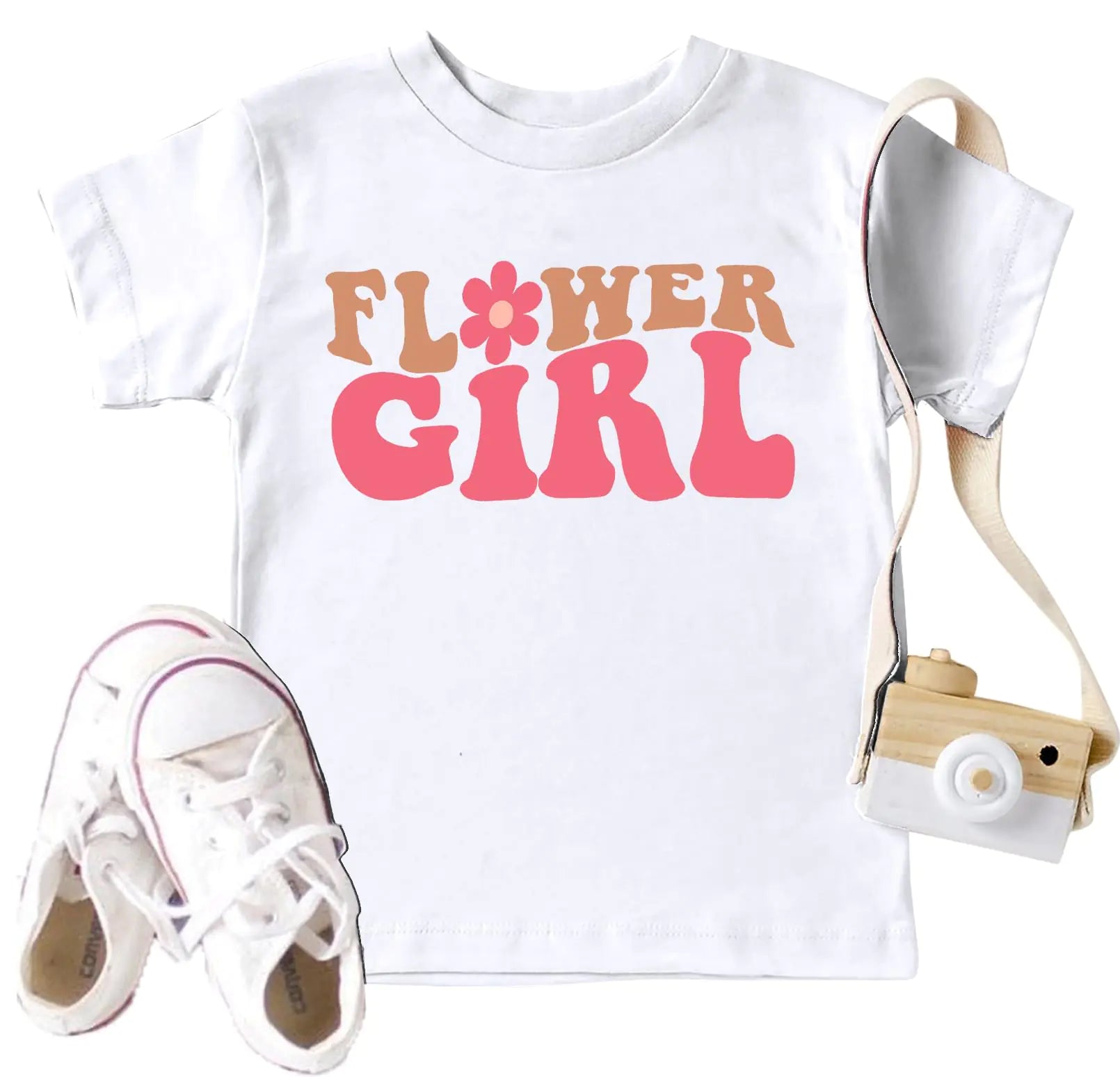 Flower Girl Toddler T-Shirt – Soft Cotton Floral Graphic Tee