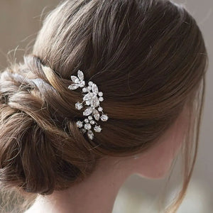 Elegant Handmade Crystal Bridal Hair Comb