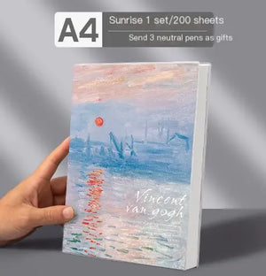 A4 Extra Thick Vintage Notebook with PU Cover (416 Pages)