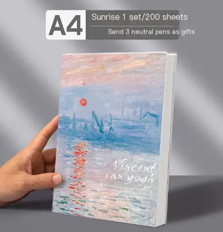 A4 Extra Thick Vintage Notebook with PU Cover (416 Pages)