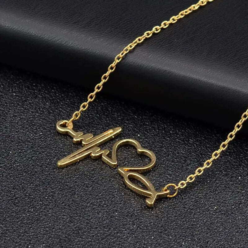 PulsePoint EKG Heartbeat Necklace