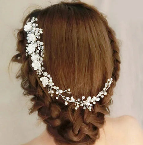 Pearl Flower Bridal Comb