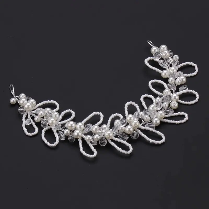 Bridal Headdress with Pearl and Bead