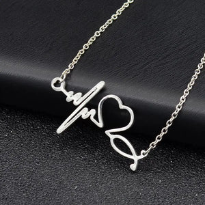 PulsePoint EKG Heartbeat Necklace