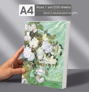 A4 Extra Thick Vintage Notebook with PU Cover (416 Pages)