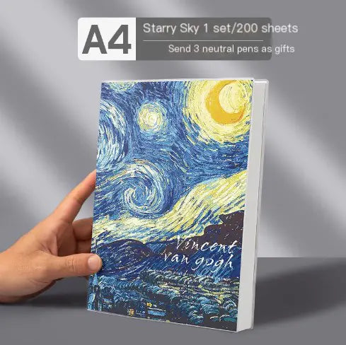 A4 Extra Thick Vintage Notebook with PU Cover (416 Pages)