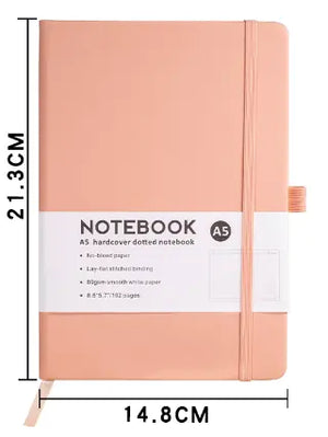 A5 Soft Leather Cover Journal Notebook Diary