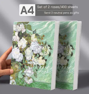 A4 Extra Thick Vintage Notebook with PU Cover (416 Pages)