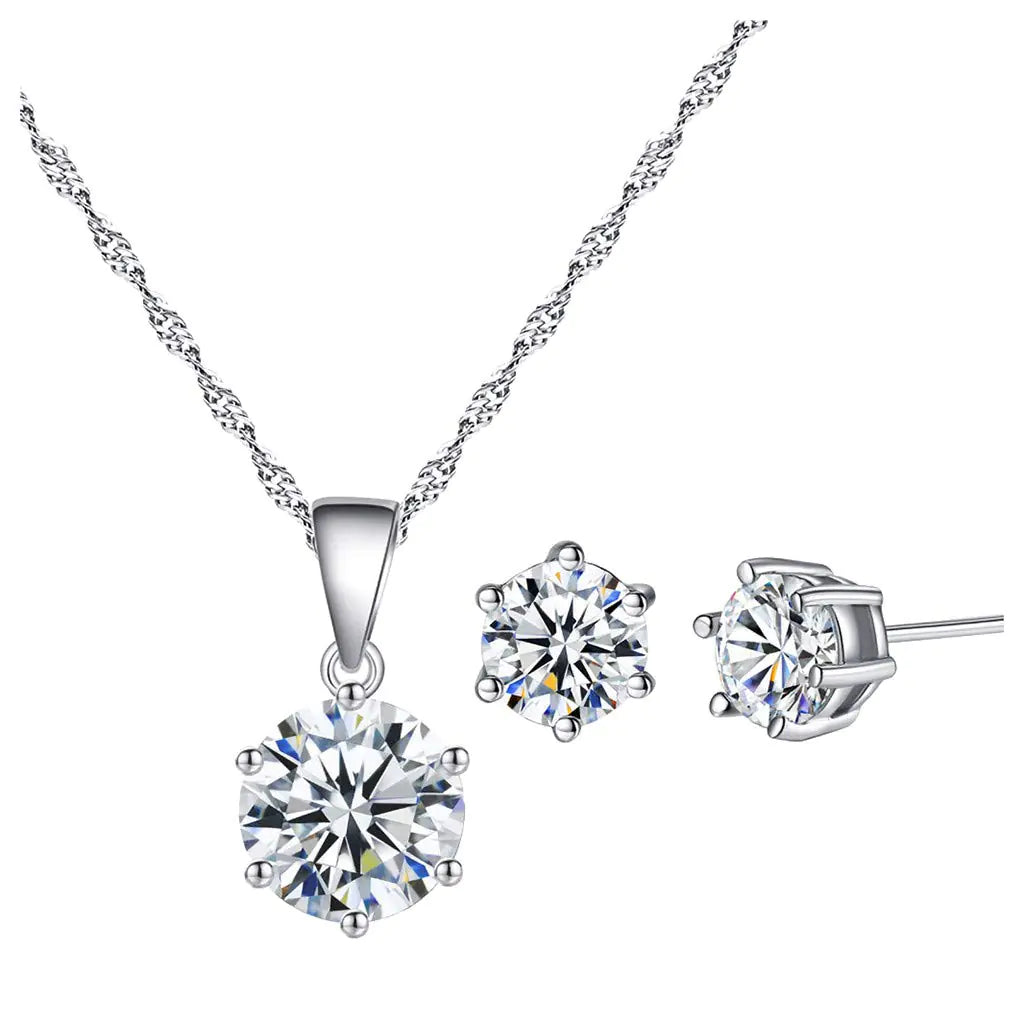 Infinity Wild Heart Pendant Necklace β Opal White Birthstone Jewelry