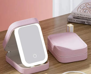 LED Mirror for Makeup Bag
