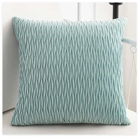 Soft Velvet Square Throw Pillow Case for Living Room
