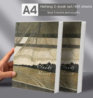 A4 Extra Thick Vintage Notebook with PU Cover (416 Pages)