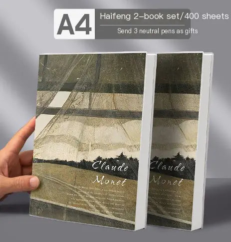 A4 Extra Thick Vintage Notebook with PU Cover (416 Pages)