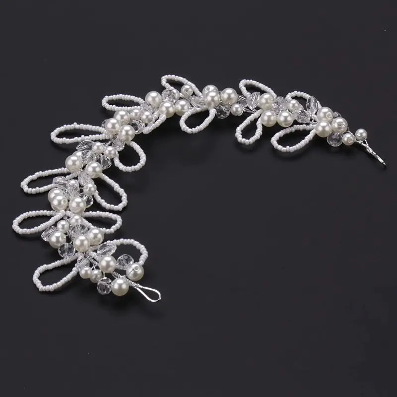 Bridal Headdress with Pearl and Bead
