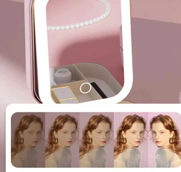 LED Mirror for Makeup Bag