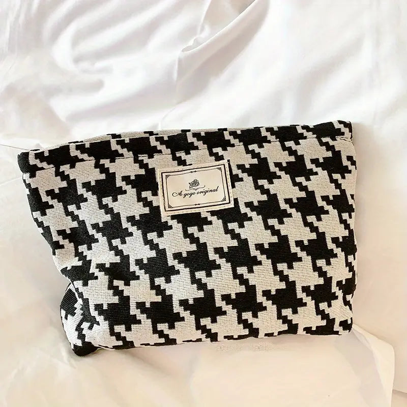 Leopard Print Travel Makeup Bag - Washable Organizer