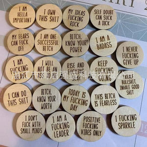 Mini Sweary Affirmation Discs