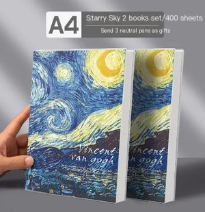 A4 Extra Thick Vintage Notebook with PU Cover (416 Pages)