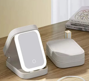 LED Mirror for Makeup Bag