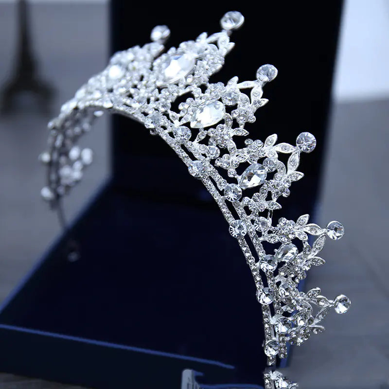 White Crystal Bridal Crown