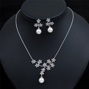 Fashionable Bridal Pearl Jewelry Set