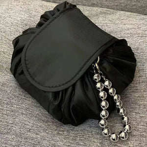 Stylish Drawstring Makeup Bag - Waterproof Travel Pouch