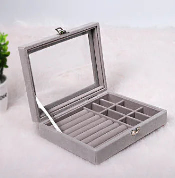 Portable Jewelry Organizer Box for Bracelets and Earrings