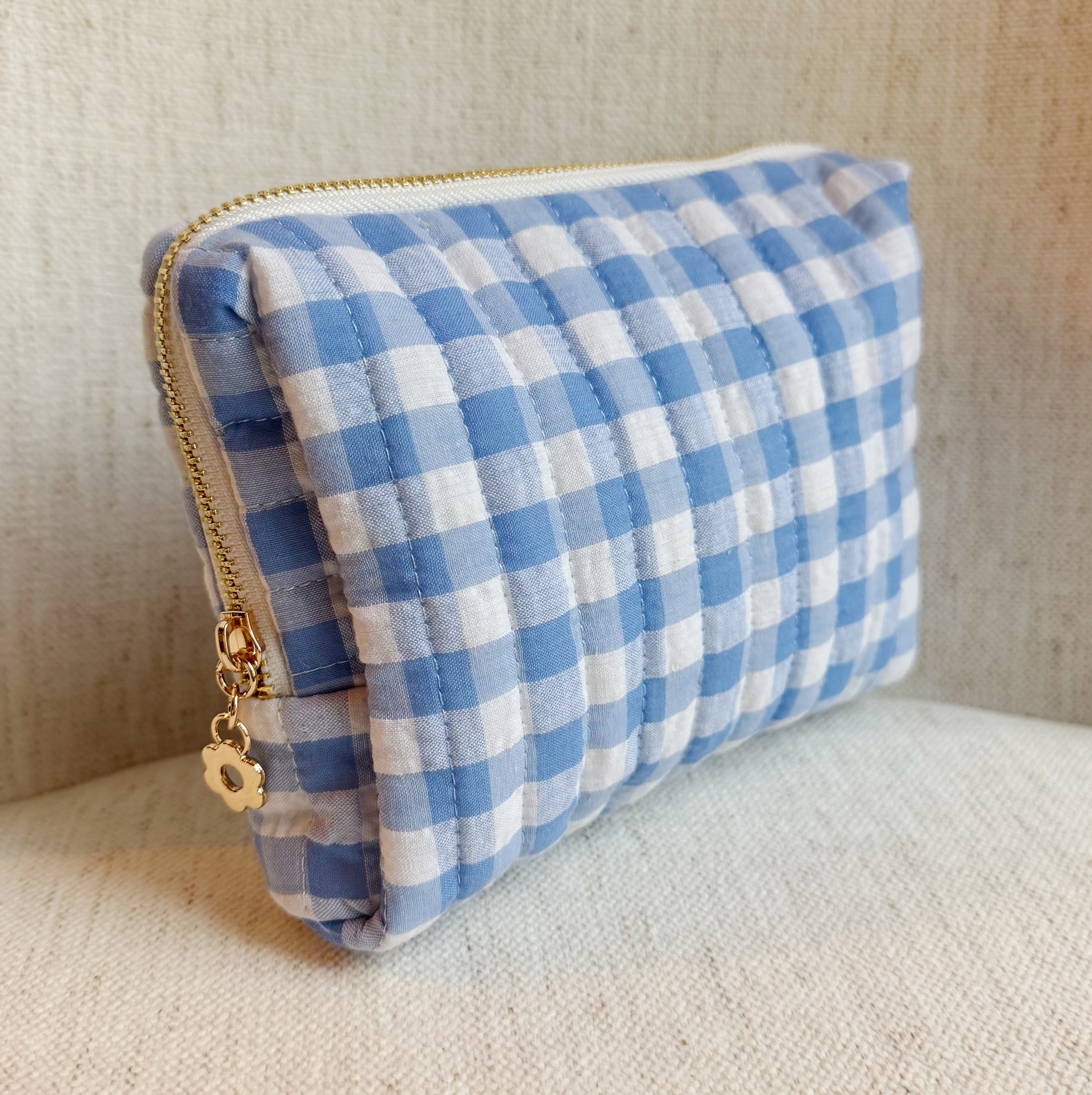 Gingham Cosmetic Case
