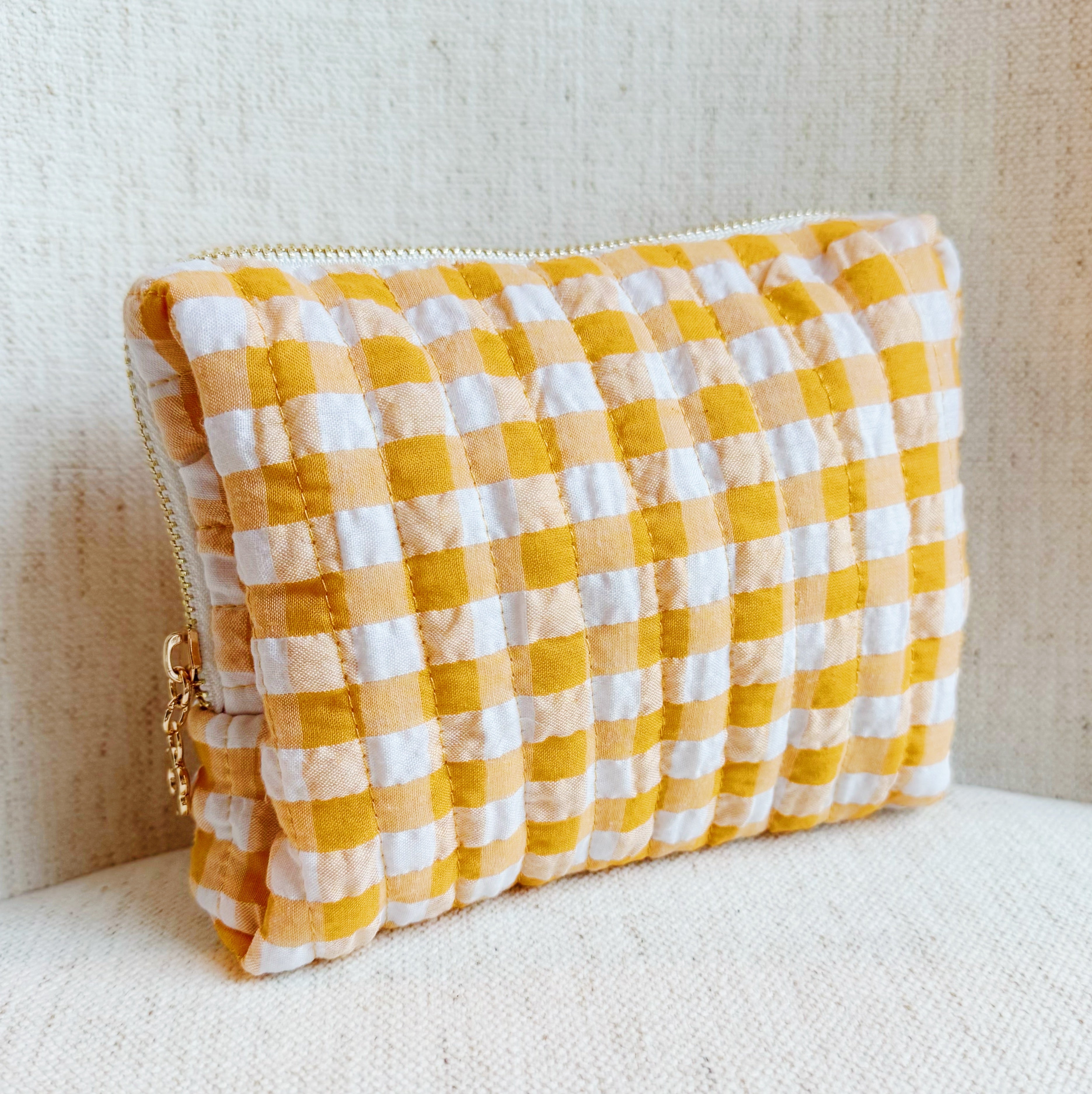Gingham Cosmetic Case