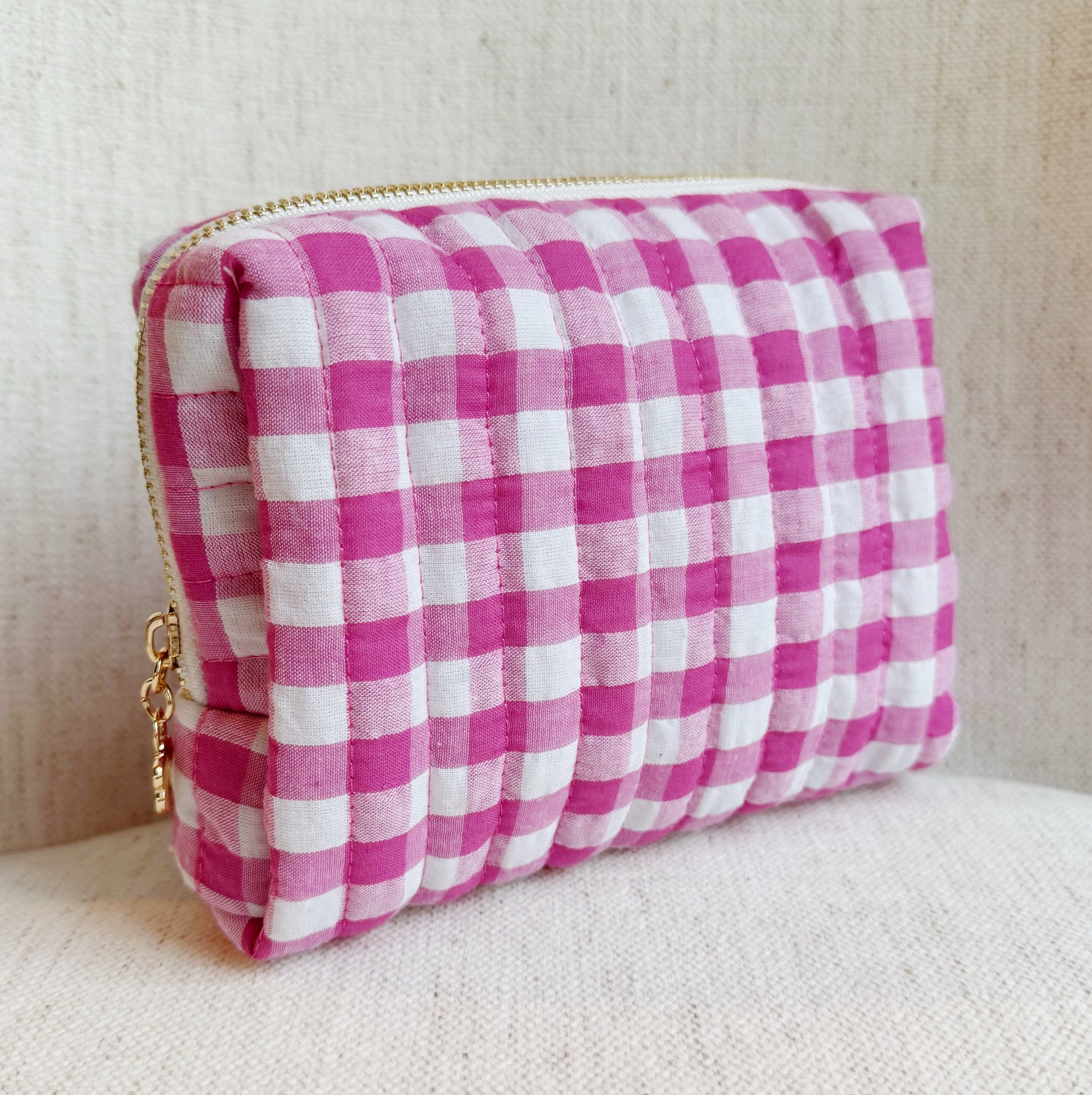 Gingham Cosmetic Case