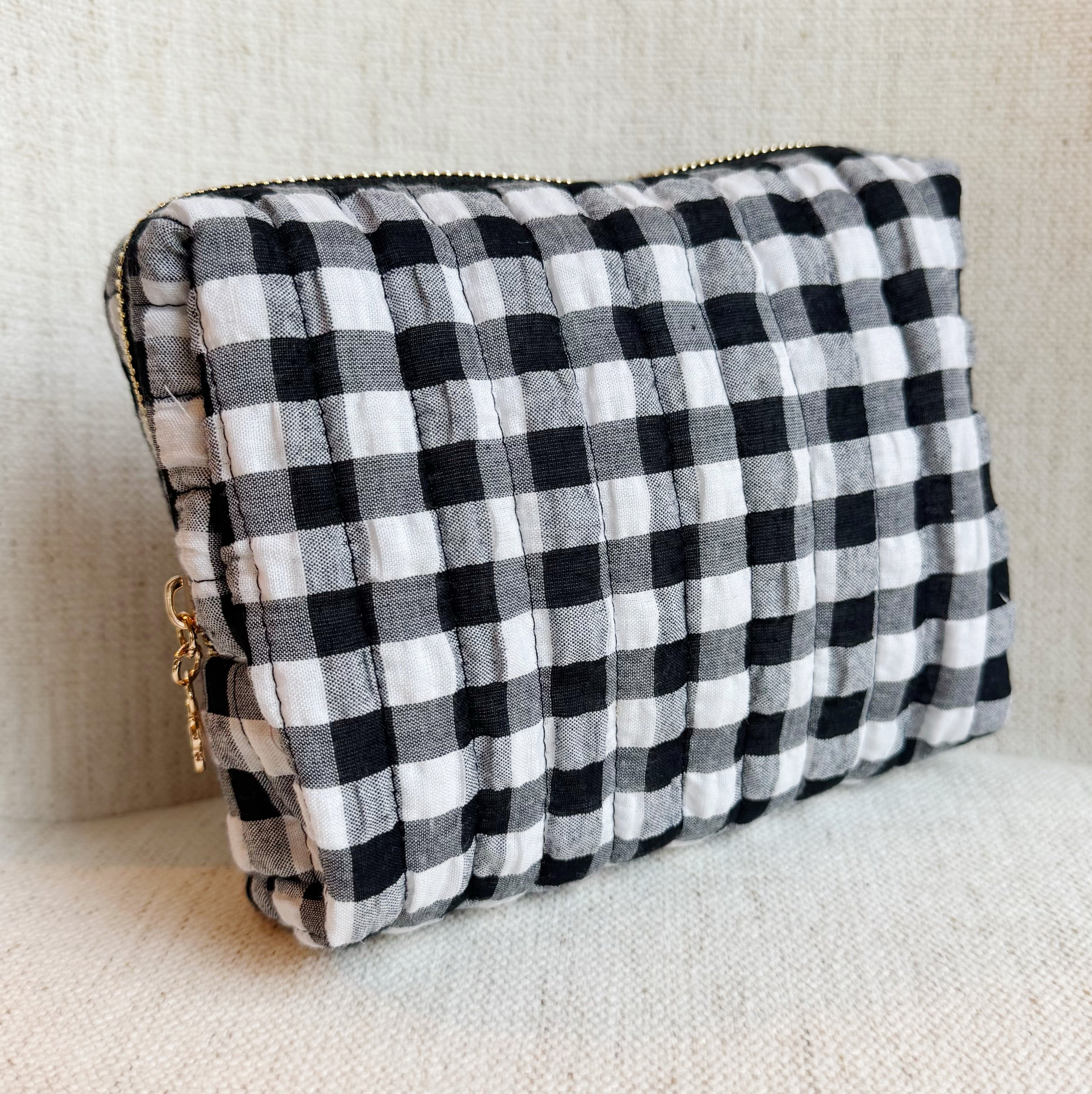 Gingham Cosmetic Case