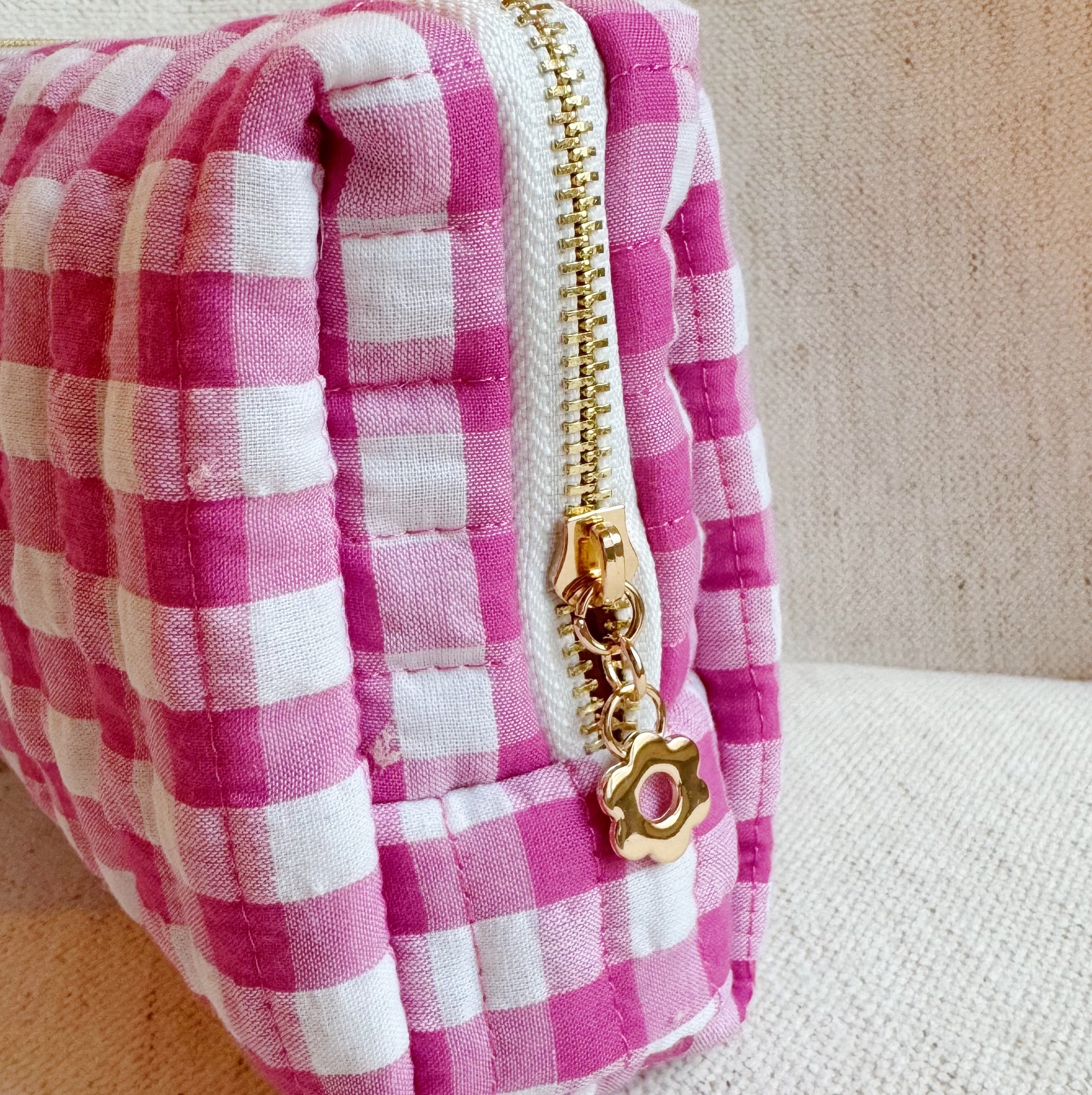 Gingham Cosmetic Case