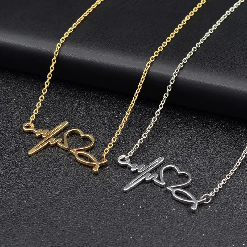 PulsePoint EKG Heartbeat Necklace