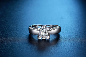 Moonlit Grace Silver Ring