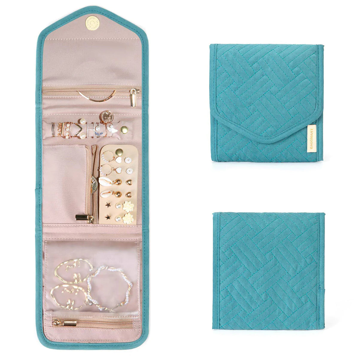 WanderGlam Travel Jewelry Case