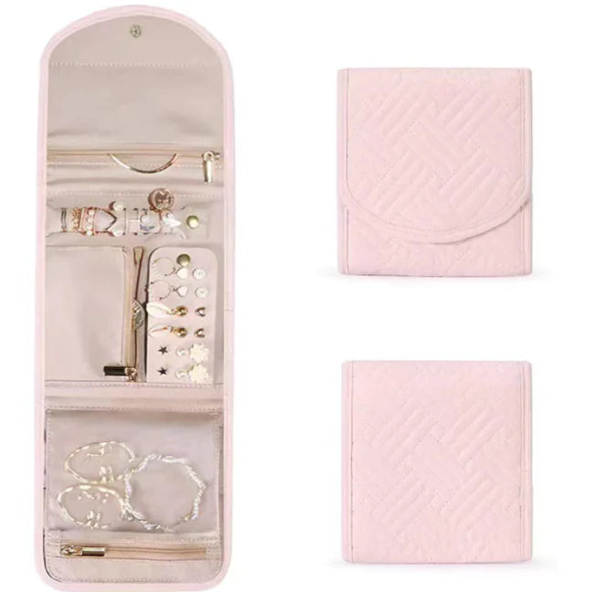 WanderGlam Travel Jewelry Case