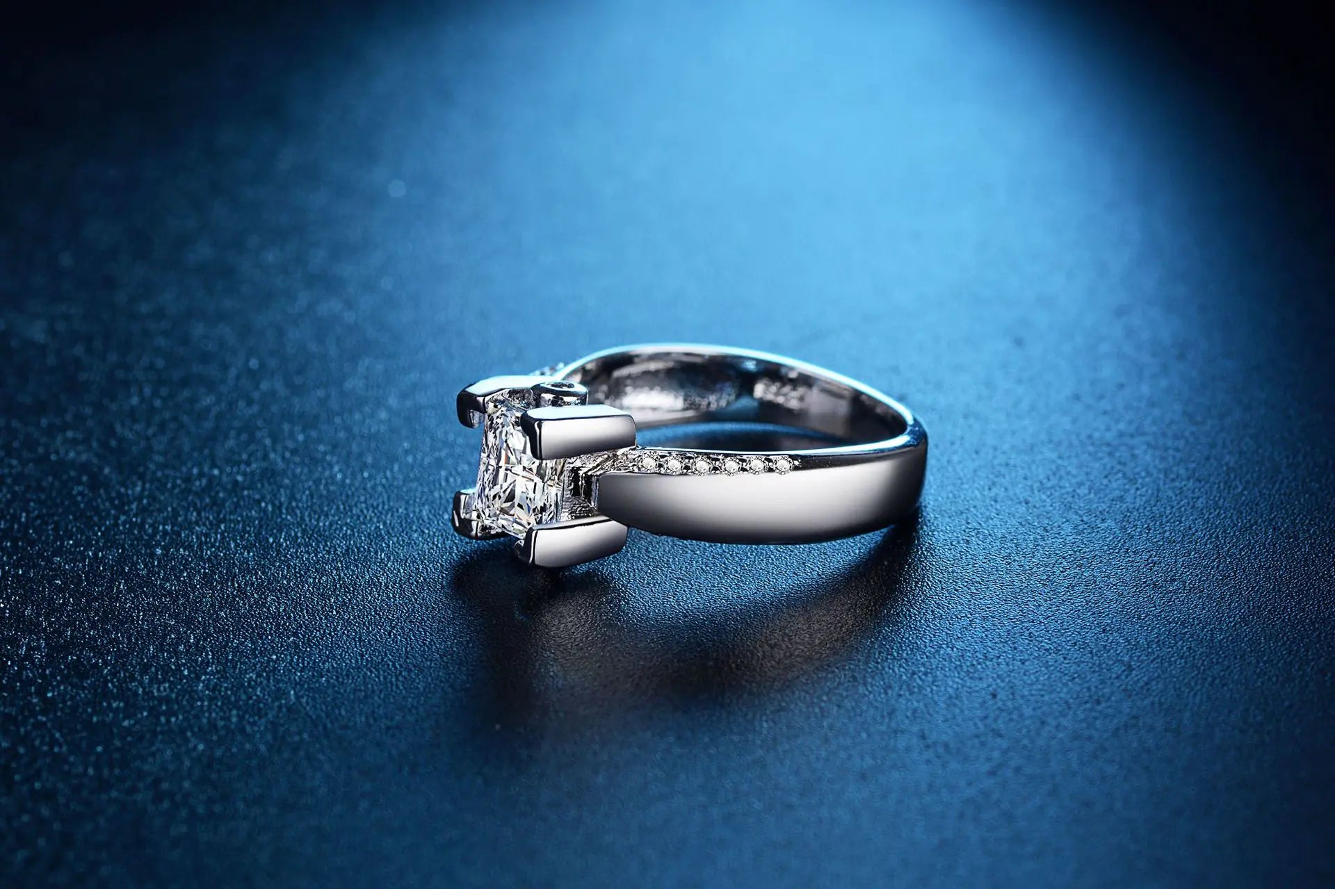 Moonlit Grace Silver Ring