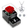 Sterling Silver Heart Jewelry Set - Necklace and Earrings