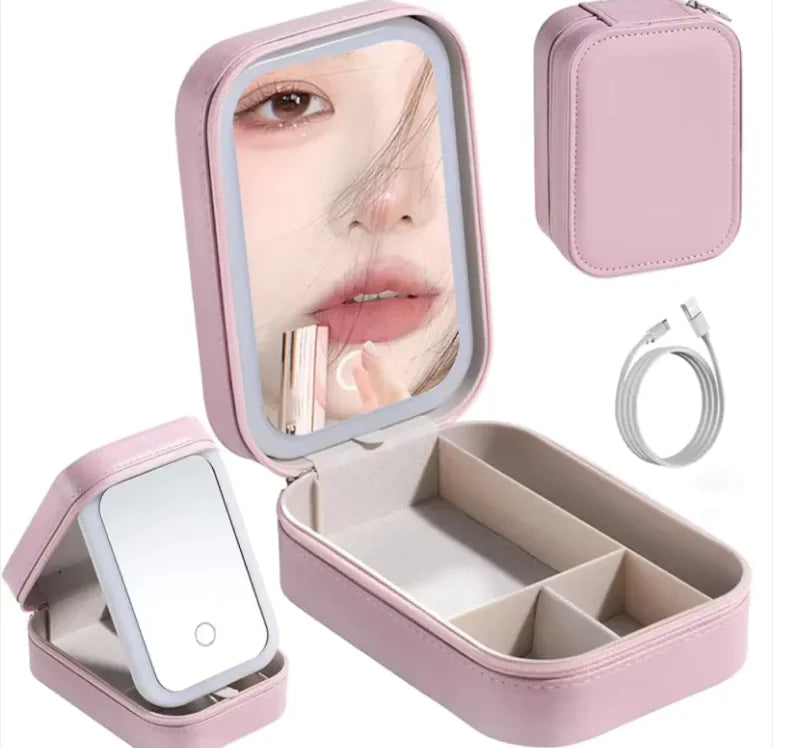LED Mirror for Makeup Bag