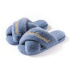 Chic Plush Bridal Slippers for Bride & Bridesmaids