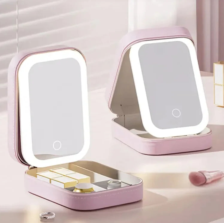 LED Mirror for Makeup Bag